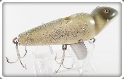 Vintage CCBC Creek Chub Bait Co Silver Flash Jigger Lure 4118