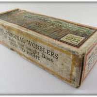 Vintage Hastings Wilson Winged Wobbler In Cattail Box