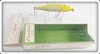 Vintage C.C.B.CO. Creek Chub Yellow Flash Baby Pikie Lure In Box 937