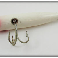 CCBC Two Hook Saltwater Husky Pikie White With Red Eye Shadow 2312RE