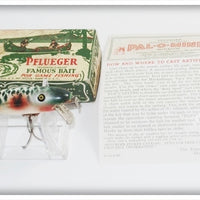 Vintage Pflueger Argyle Green Cracked Back Palomine Lure 5075