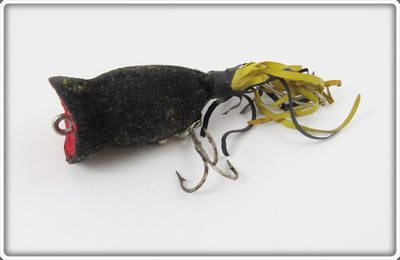 Arbogast Black Flocked Hula Popper