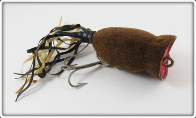 Arbogast Brown Flocked Hula Popper