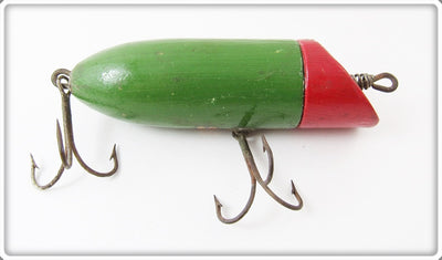 Vintage Dunk's Green & Red Dubble Header Bait 