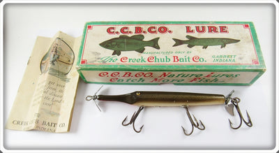 Creek Chub Natural Gar Scale Gar Minnow In Correct Box 2900