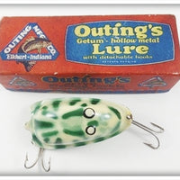 Vintage Outing's Hollow Meteal White & Green Du Getum Lure 700 WG