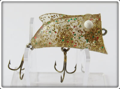 Vintage Whopper Stopper Clear With Glitter Topper Lure