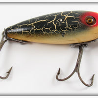 Vintage Heddon Green Crackleback 110 River Runt Lure 