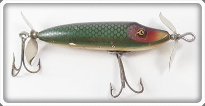 Vintage Heddon Walter Harden Green Scale Harden's Whiz Lure WH7409D
