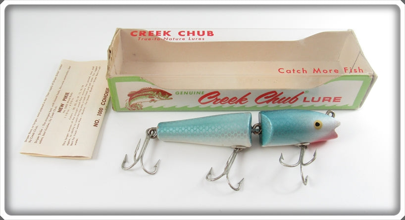 Vintage Creek Chub Mullet Jointed Darter Lure In Box 4907W 