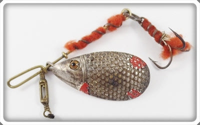 Antique Vintage Norwich Glass Eyed Spinner Lure England