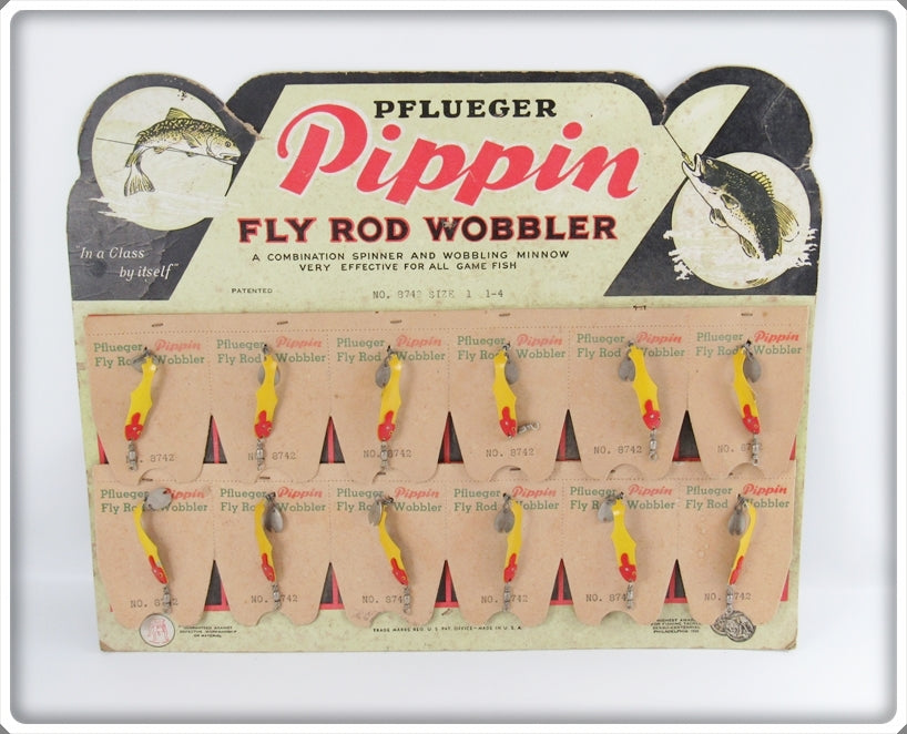 Vintage Pflueger Pippin Fly Rod Wobbler Dealer Display Lure For