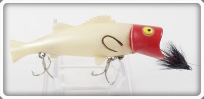 Vintage Buckeye Bait Company Red Head White Bug N Bass Lure