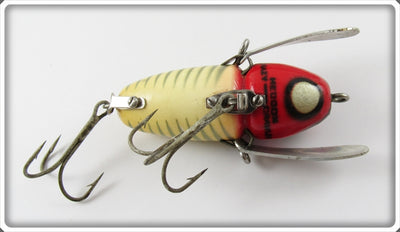 Vintage Heddon Silver Chin Red & White Shore Crazy Crawler 2120 XRW