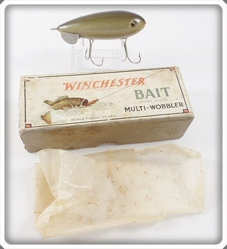 Vintage Winchester Bait Scale Finish Silver Multi Wobbler Lure
