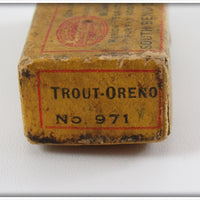 South Bend Intro Trout Oreno Box With Frog Spot Fly Oreno