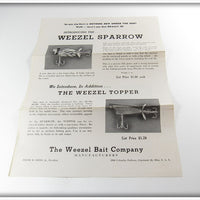 Weezel Sparrow In Box W/ Paperwork & Envelope