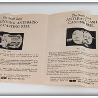 South Bend Blue Head White Body No Eye Bass Oreno In Box 973 BH