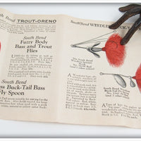 South Bend Blue Head White Body No Eye Bass Oreno In Box 973 BH