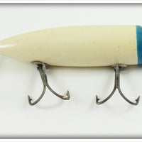 South Bend Blue Head White Body No Eye Bass Oreno In Box 973 BH