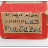 Heddon Blue Pearl Shore Minnow King Zig Wag In Box 8369PLXB