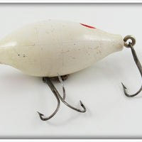 Vintage E. J. Lockhart Red & White Pollywog Lure