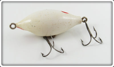Vintage E. J. Lockhart Red & White Pollywog Lure