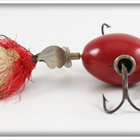 Vintage Shakespeare Solid Red Whirlwind Spinner Lure 