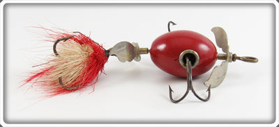 Vintage Shakespeare Solid Red Whirlwind Spinner Lure 