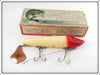 Heddon Red & White Musky Flaptail In Box