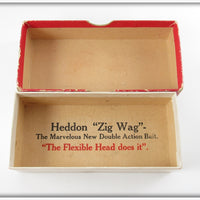 Heddon Red & White Zig Wag In Box