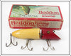 Vintage Heddon Red & White Zig Wag Lure In Box 8302 