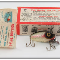 Vintage Heddon Shiner Scale Wood Midgit Digit In Box B110P