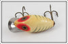 Heddon White Shore Wood Midgit Digit In Box
