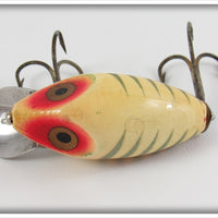 Heddon White Shore Wood Midgit Digit In Box