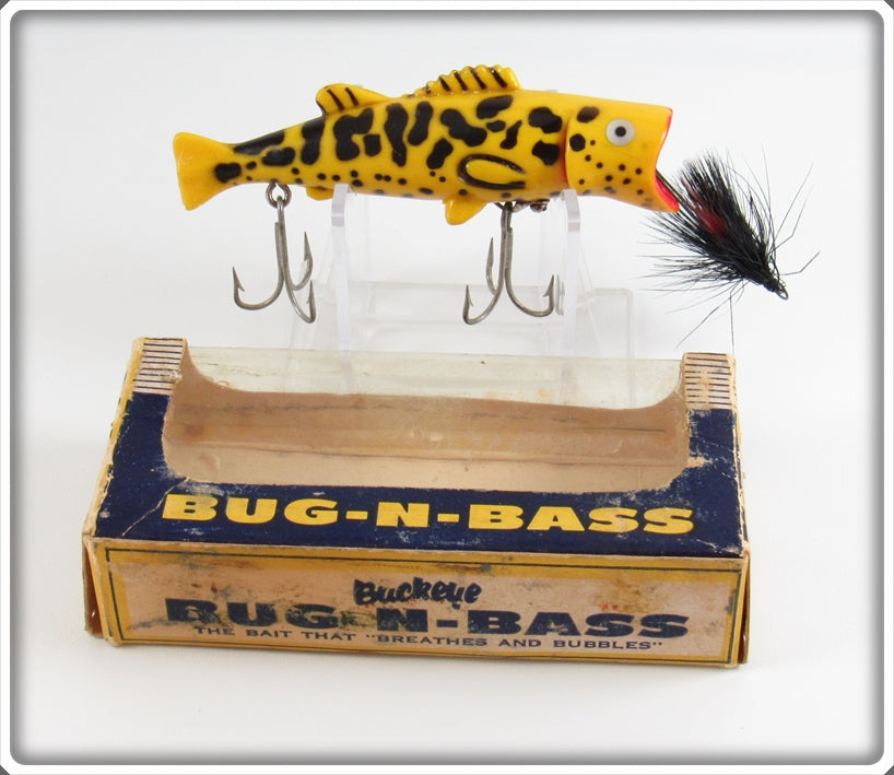 bass lures bug box Motherlode Fishing Crate Mystery Tackle catching edge Vintage Buckeye Bait Co Sand