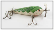 Vintage Myers & Spellman Green And White Minnow Lure 