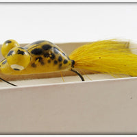 Heddon Yellow Frog Pop Eye Frog In Correct Box 85YF