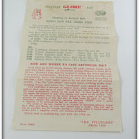 Pflueger Black Body Red Head Globe In Box