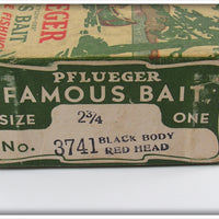 Pflueger Black Body Red Head Globe In Box