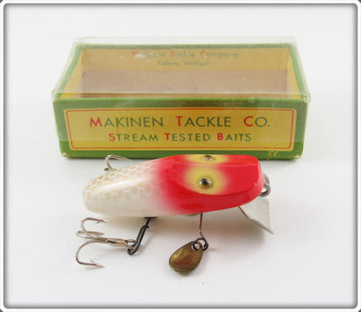 Makinen Tackle Co Red & White Flyrod Ultralight Wonderlure Jr. In Correct Box 05 A