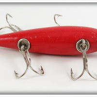 Vintage Pflueger Solid Red Five Hook Neverfail Minnow 3181