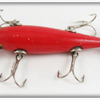 Pflueger Solid Red Five Hook Neverfail Minnow 3181