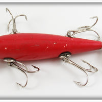 Pflueger Solid Red Five Hook Neverfail Minnow 3181