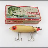 Heddon Red & White Thin Body Crab Wiggler In Correct Box 1802