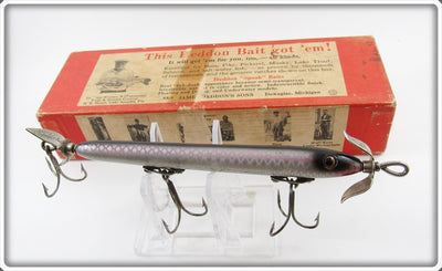 Heddon Zinc Eye Shiner Scale Torpedo Spook In Correct Box 9130 P