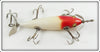 Pflueger White Red Head Five Hook Neverfail Minnow 3168