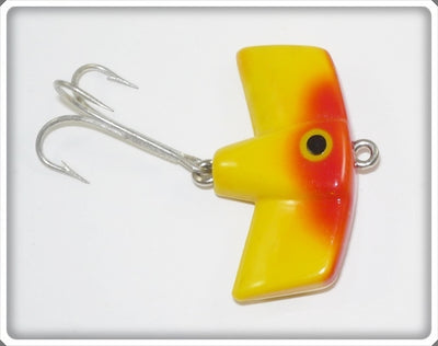 Vintage Lazy Ike Kautzky Yellow & Red Bat Ike Lure
