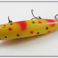Creek Chub Yellow Spotted With Red Ribs Plastic Injured Minnow