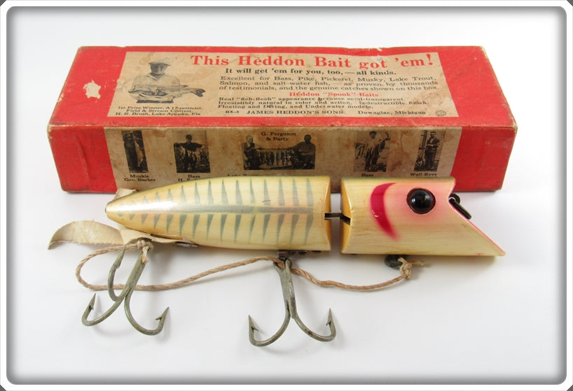 Heddon Pearl Shore Minnow King Zig Wag Lure In Box 8369PLXR For